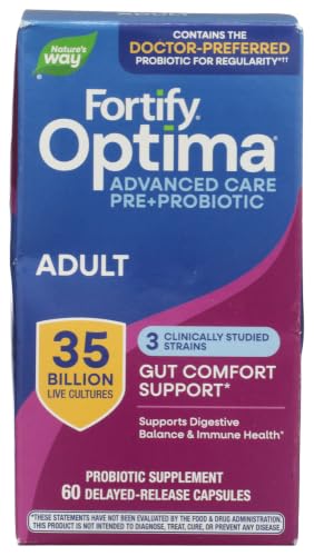 Nature's Way Fortify Optima Pre+Probiotic for Adults, 60 Capsules - image 1