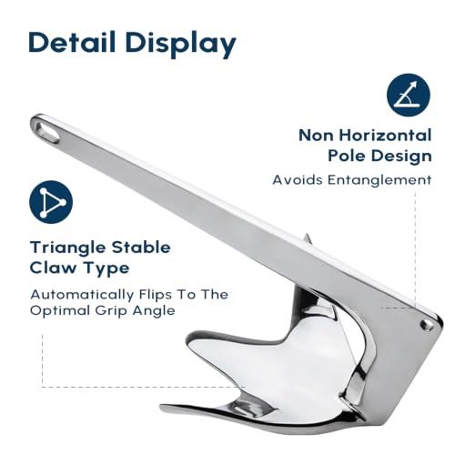 EQUSPUR 33Lbs Bruce Style Anchor - Marine Grade 316 Stainless Steel by EQUSPUR - Used condition - Image 4