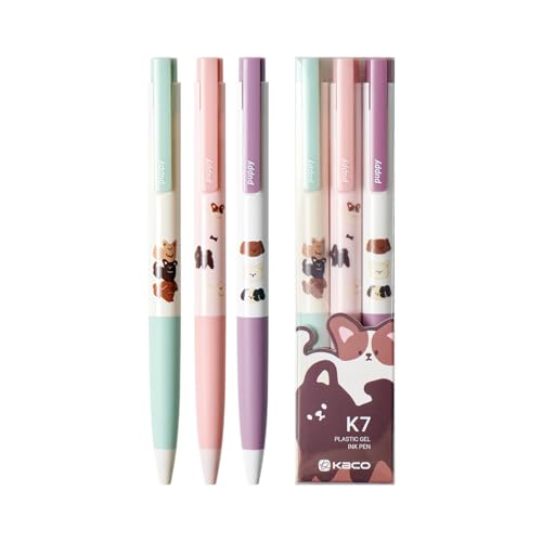 Bolígrafos Gel Kaco K7 3 Piezas Tinta Negra 0.5mm miniatura 1