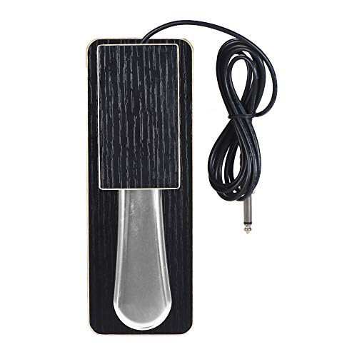 Festnight Universal Piano Sustain Pedal Pedal Teclado Pé Pedal 6.35mm Plug para Casio Yamaha Roland