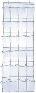 ANPI Door Shoe Organizer, Hanging Over the Door Storage Bag with 24 Large Mesh Pockets for Shoes Clothes Cosmetics, Durable Sturdy Portable Folding
