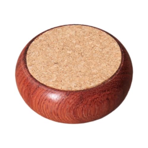 Badiman Wood Pincushion Round Sewing Essentials Needle Holder for DIY Crafts Quilting Needlework, pear Wooden