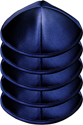 Image of Pack of 5-Pcs - Hq Satin /Linen /Velvet /Raw Silk /Suede Kippah for Men, Yamaka Hat Designed in Israel - Kippot Bulk