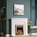Endeavour Fires New Cayton Electric 42"Fireplace Suite, fitted with Brass Trim and...