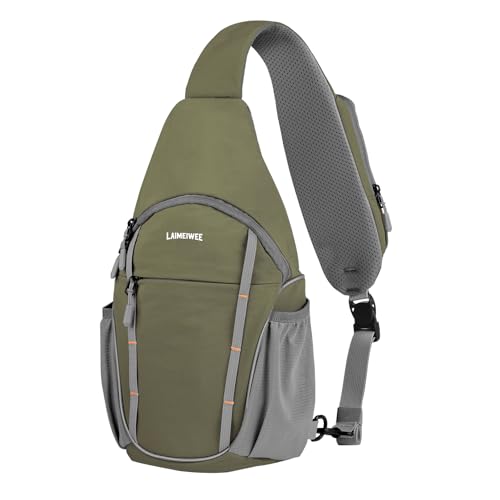 Small Crossbody Sling Bag, Water-Resistant Chest Pack with RFID Blocking, Lightweight Travel Backpack, Ideal for Hiking, Commuting, Outdoor Activities