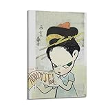 Póster de obra de pintor de Yoshitomo Nara, de Yoshitomo Nara, arte de pared, lienzo de pergamino, pintura para sala de estar, decoración del hogar, 20 x 30 cm