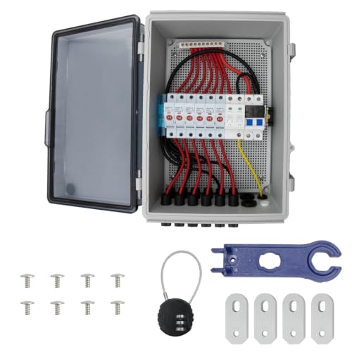 Transparent 6 String Solar PV Combiner Box