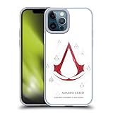Head Case Designs Officially Licensed Assassin's Creed Geometric White Legacy Logo Soft Gel Case Compatible with Apple iPhone 12 Pro Max