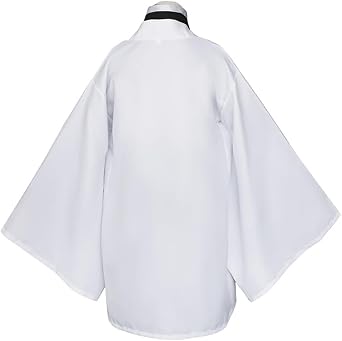 Women Costume Dress,White Coat Black Uniform Outfit Halloween with Earrings
