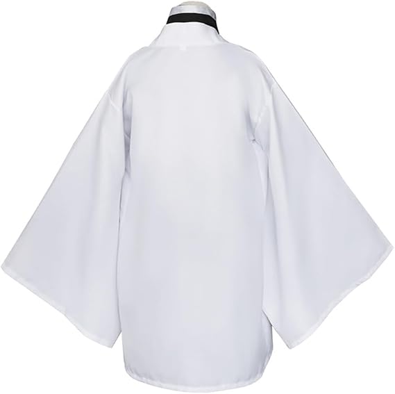Women Costume Dress,White Coat Black Uniform Outfit Halloween with Earrings