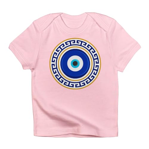 CafePress Greek Mati Evil Eye 4 T Shirt Cute 100% Cotton Infant Graphic T-Shirt