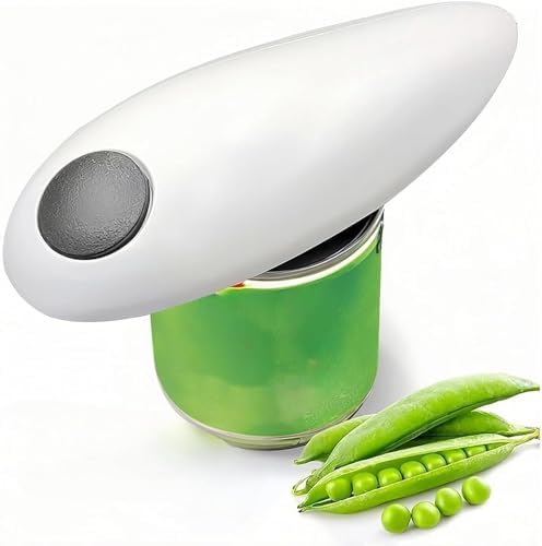 Electric Can Opener, Hands Free One Touch Automatic Can Openers Fit Different Can Sizes and Shape with No Sharp Edges for Kitchen, Kitchen Gadgets for Senior with Arthritis (red) image 5
