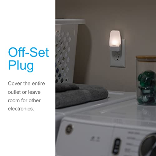 GE LED Night Light, Plug-in, Dusk to Dawn Sensor, Warm White, Ambient Lighting, Ideal Kids Adults Nightlight for Bedroom, Bathroom, Nursery, Hallway, Kitchen, 30966, 2 Pack by GE - Image 3