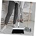 FRCOLOR Long Handle Broom and Foldable Dustpan Set Lightweight Stainless Steel Broom with Comb Teeth Ergonomic Design for Efficient Floor Cleaning for Home and Office
