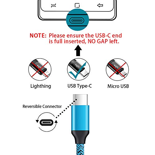 Type C Wall Charger Car Adapter With 6Ft Usb-C Fast Charging Cable For Lg V60 V50 V30 V20 Q7 G7 Thinq V40 G9 G8 Stylo 6 5 4, Lg K51 Velvet 5G Wing K92,Samsung Galaxy S22 S21 S20 A51 A71 A01 A10E S10 #TOP2