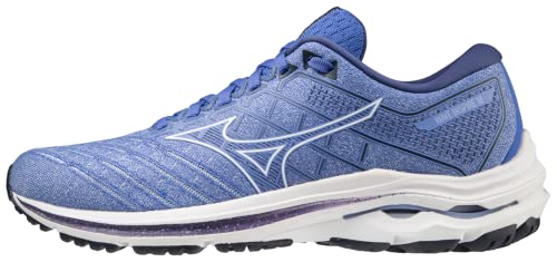 Mizuno Women Wave Inspire 18 Running Shoe, AmparoB/Wht/DeepCobalt, UK 4