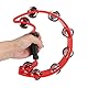 SENENQU 2er-Set Halbmond Tamburin, 25cm Erwachsenen-Tamburin Hand mit 40 Metallglöckchen - Doppelreihige Hand-Tamburin für Musiker, Sänger, Musikunterricht und Gruppen - Rot
