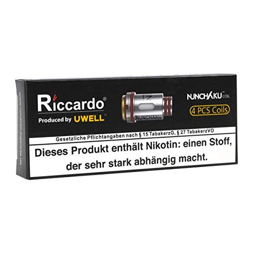 Uwell Nunchaku Coils (0,4 Ohm), DL FeCrAl Verdampferköpfe für e-Zigarette, 4 Stück – Bild 3