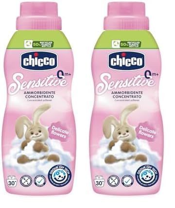 Chicco Sensitive Fiori Delicati Ammorbidente Concentrato, per Tutti i Capi del Bambino, Ipoallergenico senza Coloranti,...