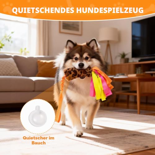 Bestwist Zerrspielzeug Hund, Training Interaktives Hundespielzeug für Kleine, Mittlere und Große Rassen, Plüsch Hundespielzeug Quietschend für Langeweile, Linderung von Angstzuständen