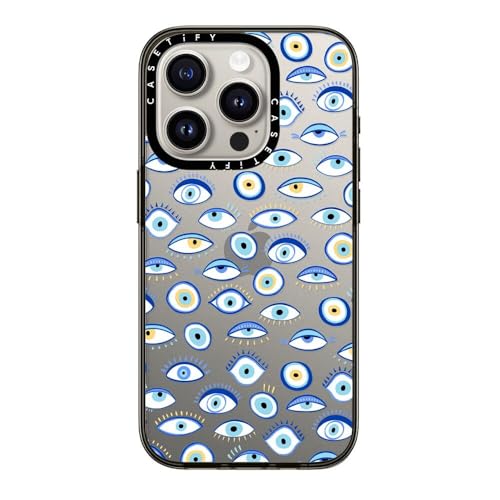 Coque iPhone 15 Pro légère fine transparente noire CASETiFY anti-choc