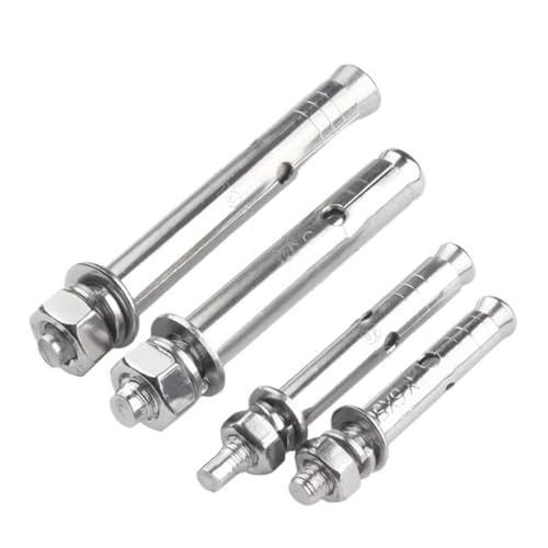 1個 外部内蔵拡張スクリューボルトアンカー 304ステンレススチール固定ボルトスリーブアンカー コンクリート用 M6 M8 M10 M12 M14-M20(110mm,M20)