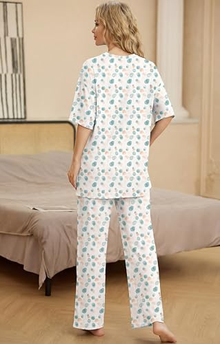 Image of PrinStory Pajamas for Women Soft Pjs Lounge Set S-4XL