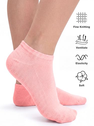 Image of Cooraby 25 Pairs Kids' Low Cut Socks Half Cushion Sport Ankle Athletic Socks