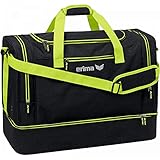 Erima Sporttasche mit Bodenfach Squad Schwarz Melange/Lime L