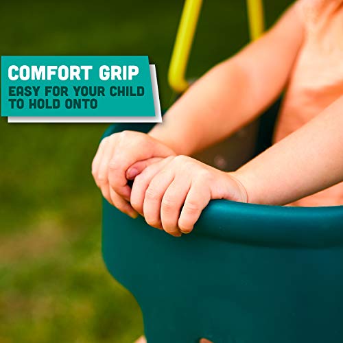 Premium High Back Full Bucket Swing And Heavy Duty Strap Swing Seat - Green - Squirrel Products #TOP6