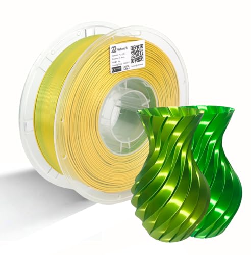 22 Network Silk PLA Filament 1.75mm 1KG Spool (2.2lbs), 62 Colors for...