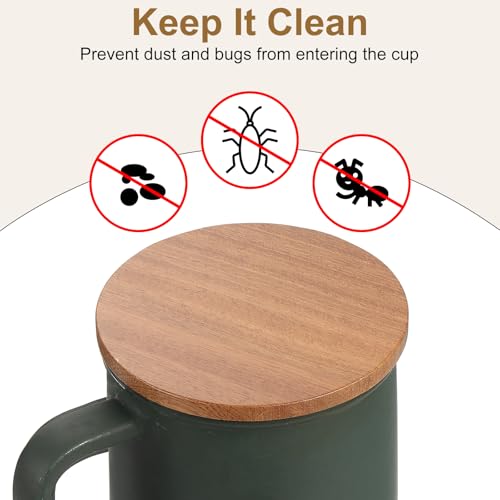 Tapas de bambú para tazas adiós al café frío con estas cubiertas uxcell de 2.76" 5