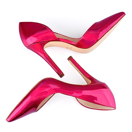 JENN ARDOR Stiletto High Heel Shoes for Women: Pointed, Closed Toe Classic Slip On Dress Pumps3