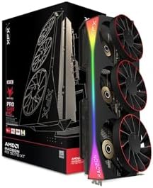 XFX Mercury AMD Radeon RX 9070XT OC Magnetic Air Edition com plac...