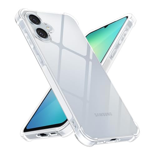 Image of Yxnvixn Clear Case for Samsung Galaxy A06 Case,Advanced Airbag Drop Protection Cover,Anti-Yellowing Anti-Scratch Transparent Soft Shockproof TPU Bumper Phone Case for Samsung A06 6.7 Inch