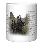 CJ Artisans Outlander Skye Boat Theme Song Lyrics Coffee Mug with Jamie and Claire