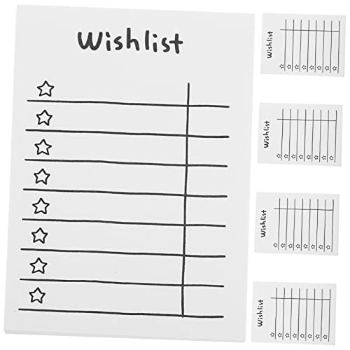 STOBOK 3Pcs 5 Cadernos De Papel Caderno De Notas Conta De Mão Branca