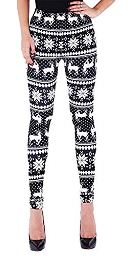 Tamskyt Leggings da donna con renna di Natale