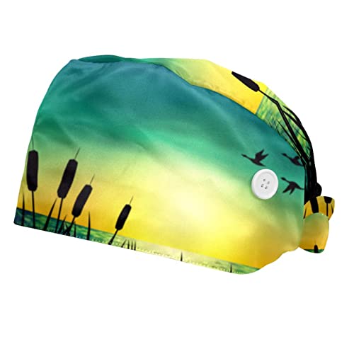 Casquettes de Travail Respirantes JDEZ Chapeaux Bouffants Confort