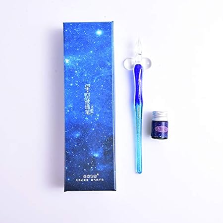 Amazon ガラスペン サインペン ペン インク セット 万年筆 スターシリーズ ガラスペン 古典的 星 文房具 手紙 便箋 イラスト 書道 署名 ペン 実用的 贈り物 1 4種類のインク 星空ブルー 万年筆 文房具 オフィス用品 Amazon ガラスペン サインペン ペン インク セット 万年筆 スターシリーズ ガラスペン 古典的 星 文房具 手紙 便箋 イラスト 書道 署名 ペン 実用的 贈り物 1 4種類のインク 星空ブルー 万年筆 文房具 オフィス用品