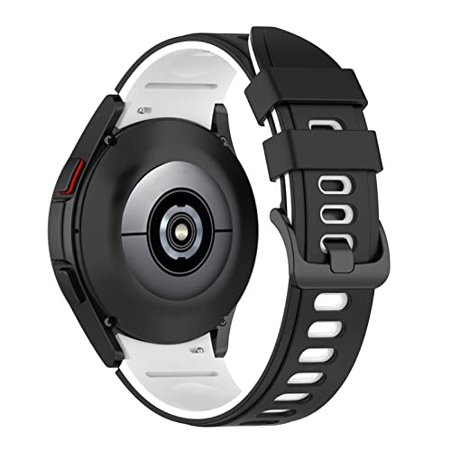 Bracelet silicone 20mm incurvé pour Galaxy Watch 4 Classic 42mm et 46mm