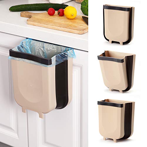 Caneca colapsable para basura de 9L para cocina y baño