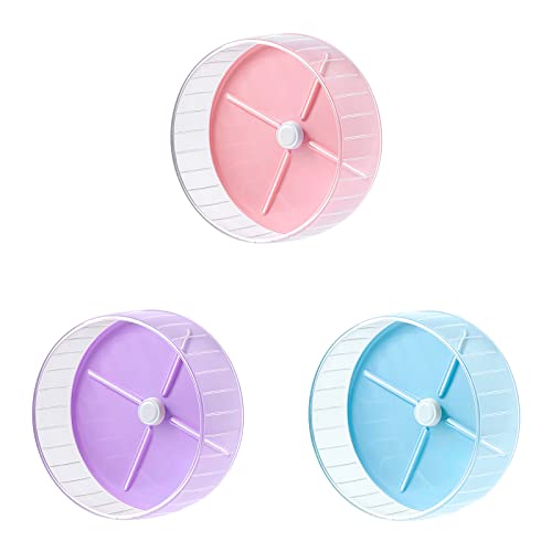 XISAOK Mute Hamster Running Wheel with Stand Rotatory Jogging Wheel Small Exercise Product