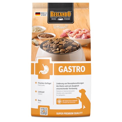 BELCANDO Vetline Gastro Diätfutter 1,8 kg – Trockenfutter bei Magen-Darm-Erkrankungen & Verdauungsbeschwerden | Schonkost für Sensible Hunde, Made in Germany