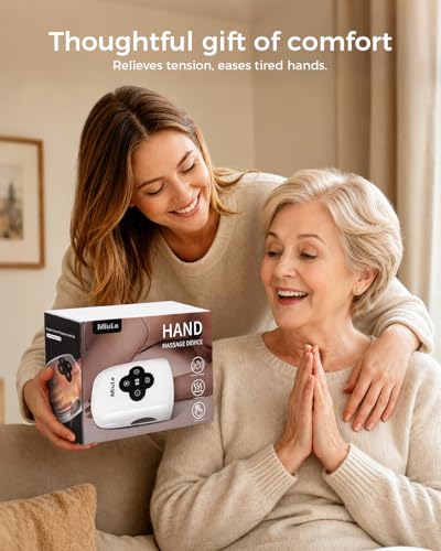 Miula Cordless Hand Massager with Compression Soothing Heating Adjustable Modes for Daily - image 9