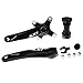 CYSKY Bike Crank Arm Set Mountain Bike Crank Arm Set 170mm 104 BCD with Bottom Bracket Kit and Chainring Bolts for MTB BMX Road Bicyle, Compatible with Shimano, FSA, Gaint (Black)