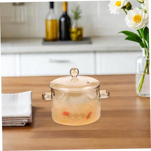 Pot à soupe multifonction en verre pour cuisson nouilles et pâtes