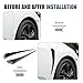 Foelony 2 PCS Car Side Fender Vent Trim, 3.54