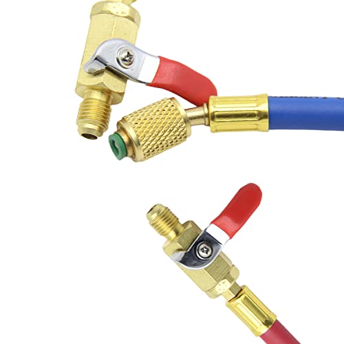 Set mangueras y válvula para carga HVAC 7 pulgadas miniatura 5