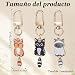 Imagen de Ouligay 3 llaveros de gatos pequeños y bonitos gatos colgantes de bolsillo regalos para amantes de los gatos mujeres hombres adorables regalos con diseño de gatos